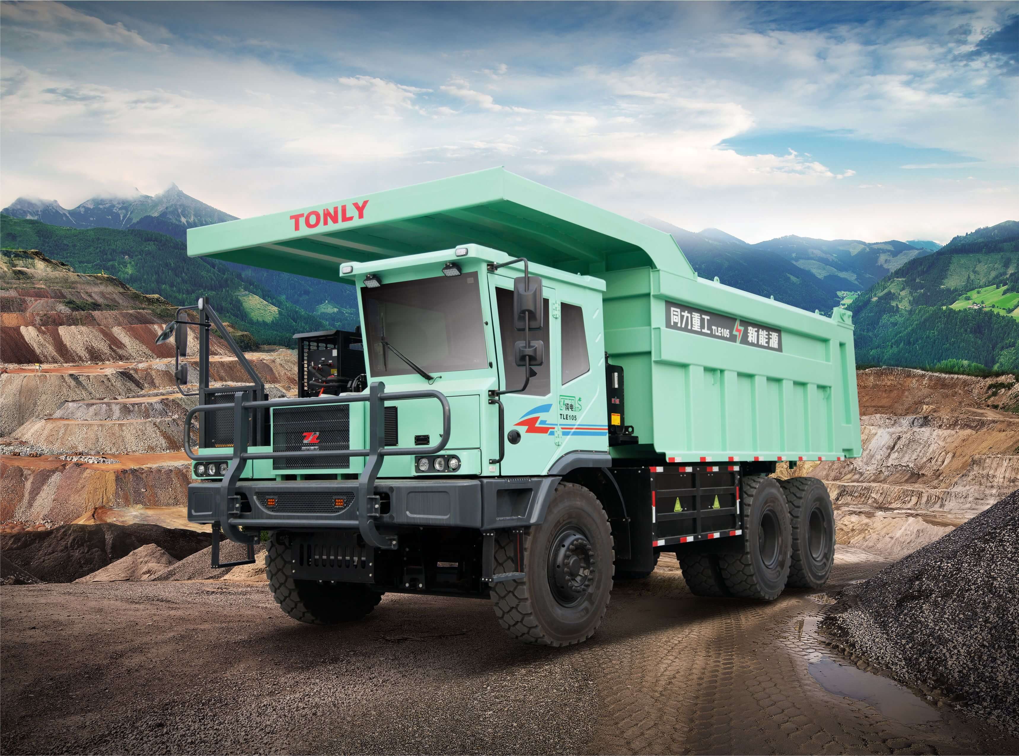 Pure electric off-road dump truck