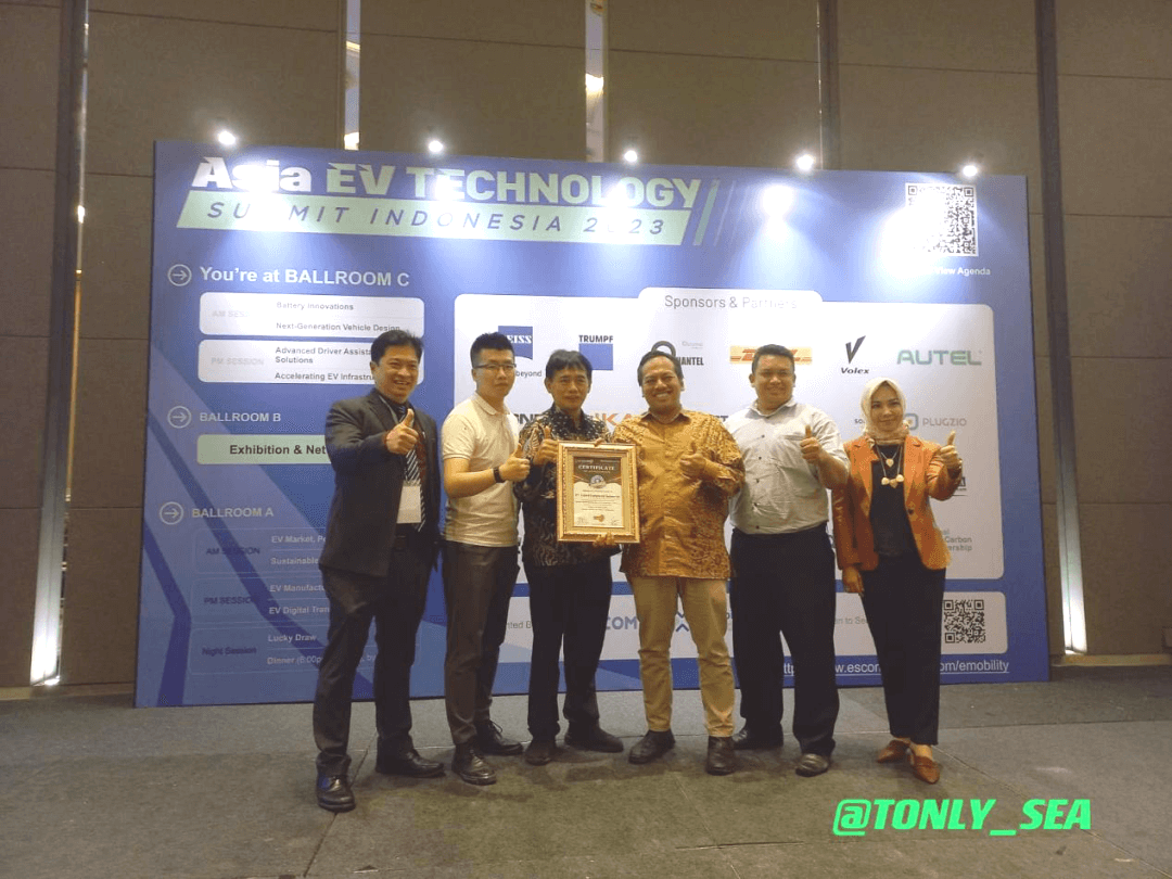 Innovation Award for TONLY EV Mining Truck EV TECHNOLOGY Summit Indonesia 2023